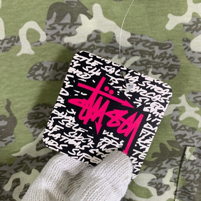 00's STUSSY ステューシー カモフラージュプリント ポケットTシャツ グリーン Size M 福生店
