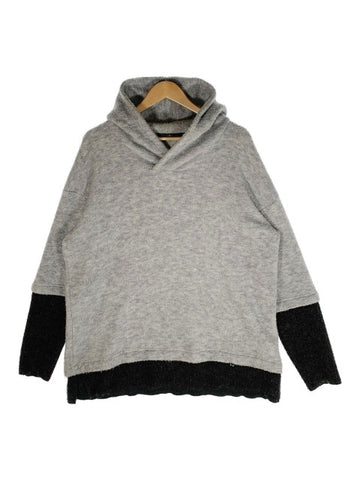 NO ID. ノーアイディー 20AW ビキューレラムパイルフェイクレイヤードBIGプルオーバーパーカ グレー Size F 福生店
