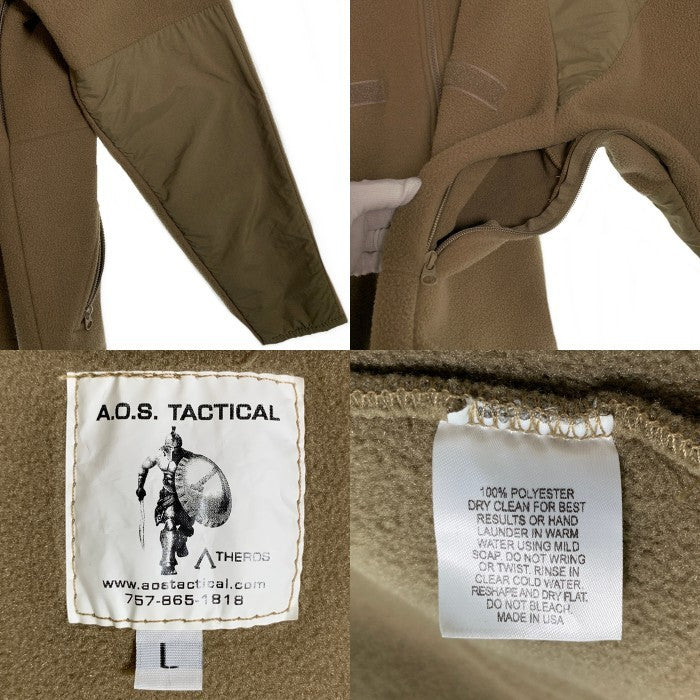 AOS Tactical Theros Polartec Fleece Jacket ポーラテックフリースジャケット カーキ Size L 福生店