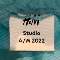 H&M Studio A/W2022 エイチアンドエム ハイネック プルオーバー ボアフリースジャケット ターコイズブルー Size M 福生店