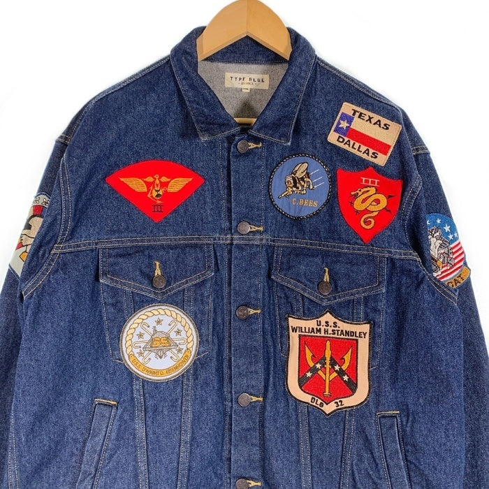 AVIREX アヴィレックス TOP GUN DENIM JACKET トップガン デニムジャケット インディゴ 6112113 Size 2XL 福生店