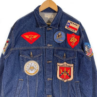 AVIREX アヴィレックス TOP GUN DENIM JACKET トップガン デニムジャケット インディゴ 6112113 Size 2XL 福生店