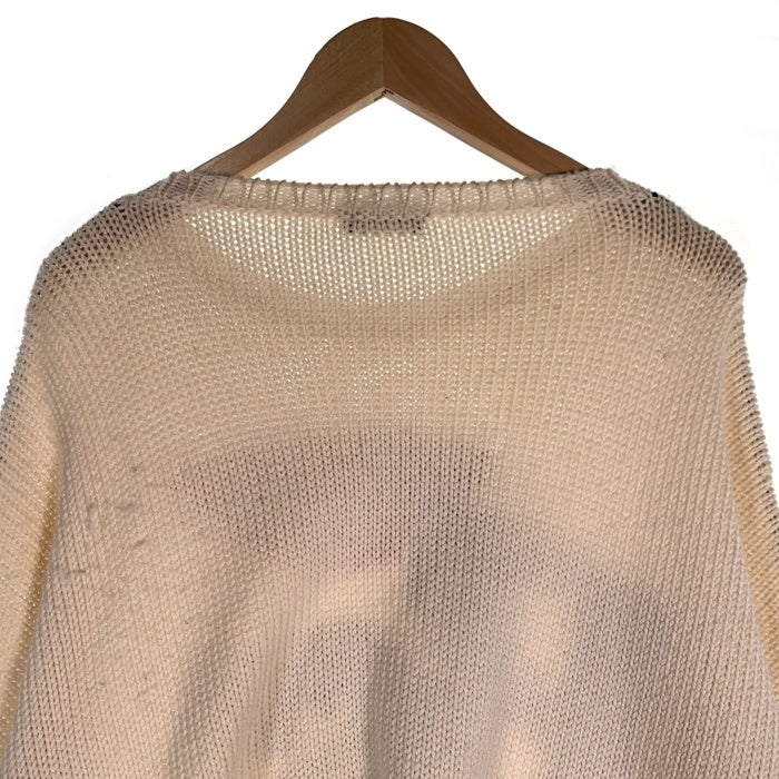 RAF SIMONS ラフシモンズ 19AW Virgin Wool Oversized RS Sweater ウールニット オーバーサイズ クロップドセーター クリーム Size M 福生店