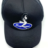 SUPREME シュプリーム 23AW Pin Up Mesh Back 5-Panel ピン アップ メッシュ バック 5パネル キャップ ブラック USA製 福生店