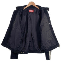 DIESEL ディーゼル J-BECK バイカージャケット ブラック ホワイト A10486 Size 48 福生店
