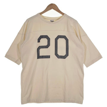 WALLA WALLA SPORTS ワラワラ スポーツ FOOTBALL SHIRTS ナンバリング フットボールシャツ 五分袖 生成り Size L 福生店