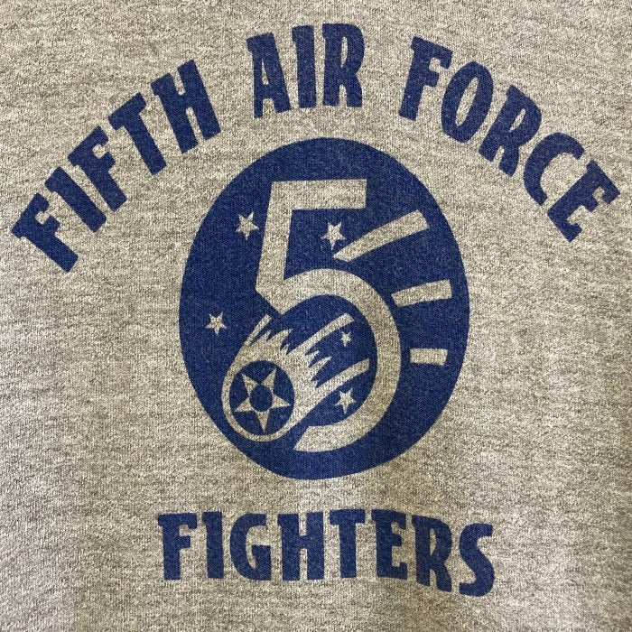 BUZZ RICKSON'S バズリクソンズ FIFTH AIR FORCE FIGHTERS スウェットパーカー グレー Size XL 瑞穂店