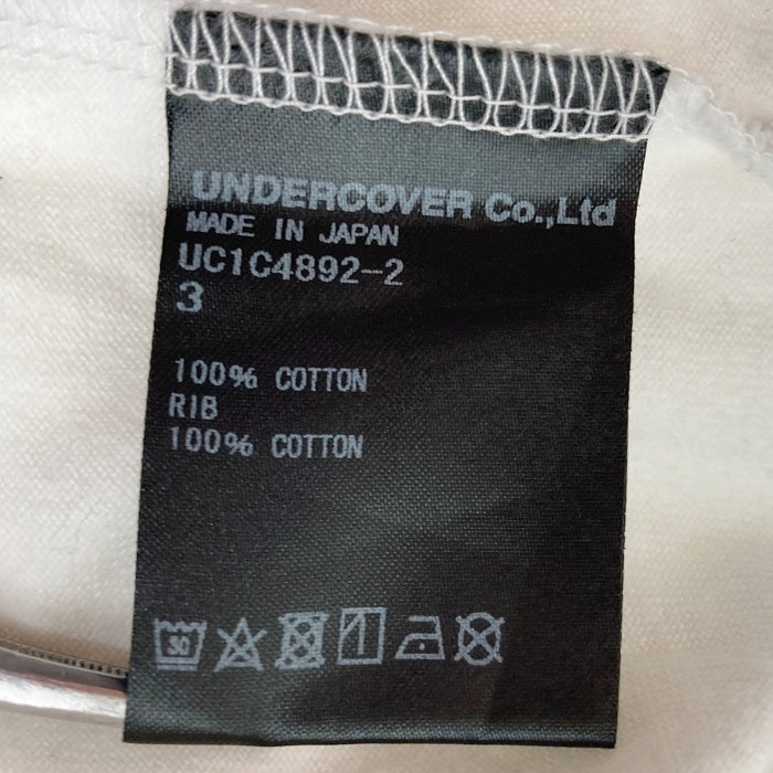 UNDERCOVER アンダーカバー REBEL バンビ ロングスリーブ プリントTシャツ ホワイト UC1C4892-2 Size 3 瑞穂店