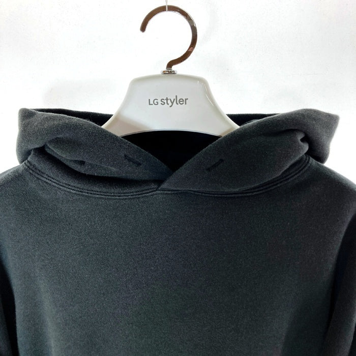 ESSENTIALS エッセンシャルズ バックプリント パーカー ブラック sizeM※使用感あり 瑞穂店