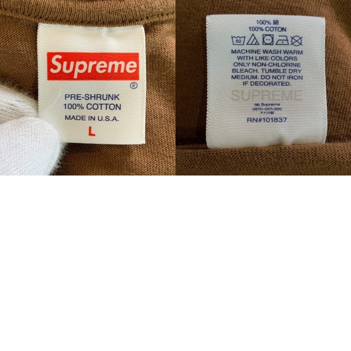 SUPREME シュプリーム 21AW Diamond Tee ダイヤモンド Tシャツ ブラウン Size L 福生店