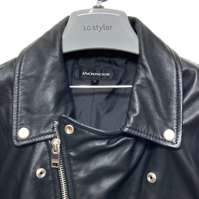 JACKROSE ジャックローズ ラムレザー ダブルライダースジャケット ブラック 24AW Size XL 瑞穂店