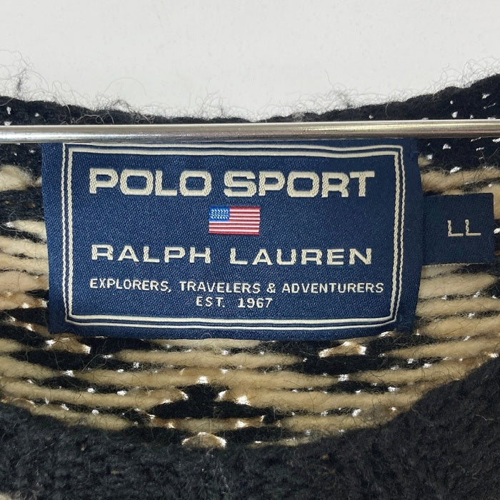 POLO SPORT ポロスポーツ KR-RL-BA-6001 ローゲージ ハンドニット ウール ベージュ sizeLL 瑞穂店