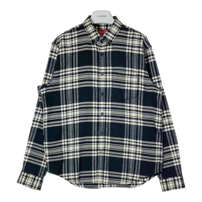 supreme シュプリーム 19AW tartan flannel shirt チェック ネルシャツ ブラック sizeM 瑞穂店