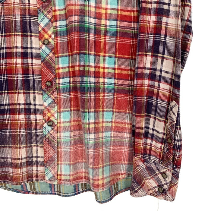 TMT ティーエムティー 13AW フランネル デニム切替 ウエスタンシャツ マルチ TSH-F1306 Size L 福生店