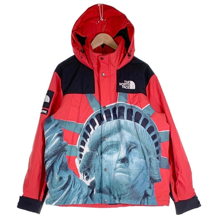 SUPREME シュプリーム 19AW THE NORTH FACE ノースフェイス Statue Of Liberty Mountain Jacket 自由の女神 マウンテンジャケット パーカー レッド NP61902I Size L 福生店