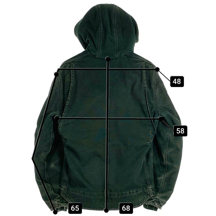 00's CARHARTT カーハート DUCK ACTIVE JACKET 裏ボア ダック アクティブジャケット グリーン J141 SPC Size Medium Regular 福生店