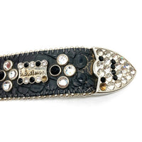 b.b.simon ビービーサイモン スタッズ レザーベルト ブラック Size 36 瑞穂店