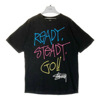 STUSSY ステューシー READY STEADY GO Tシャツ ブラック sizeL 瑞穂店