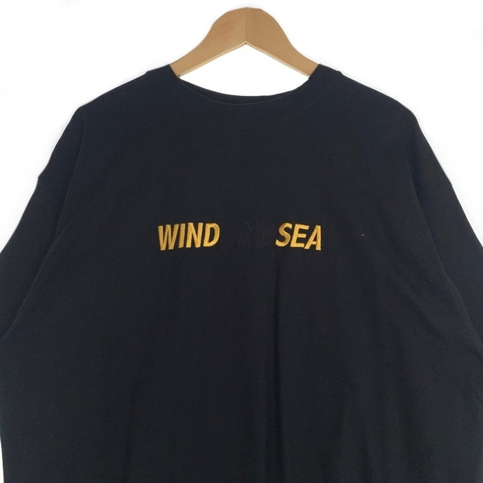 WIND AND SEA ウィンダンシー YOUANDSEA ロゴ刺繡 Tシャツ ブラック WDS-O-YAS-24-Q4-01 Size XL 福生店