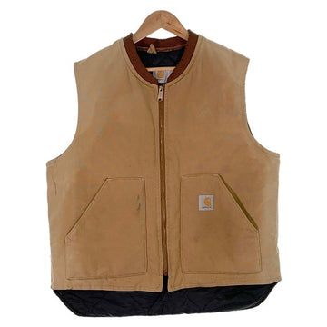 80's Carhartt カーハート Duck Vest ダックベスト 中綿 ブラウンダック Size XL 福生店