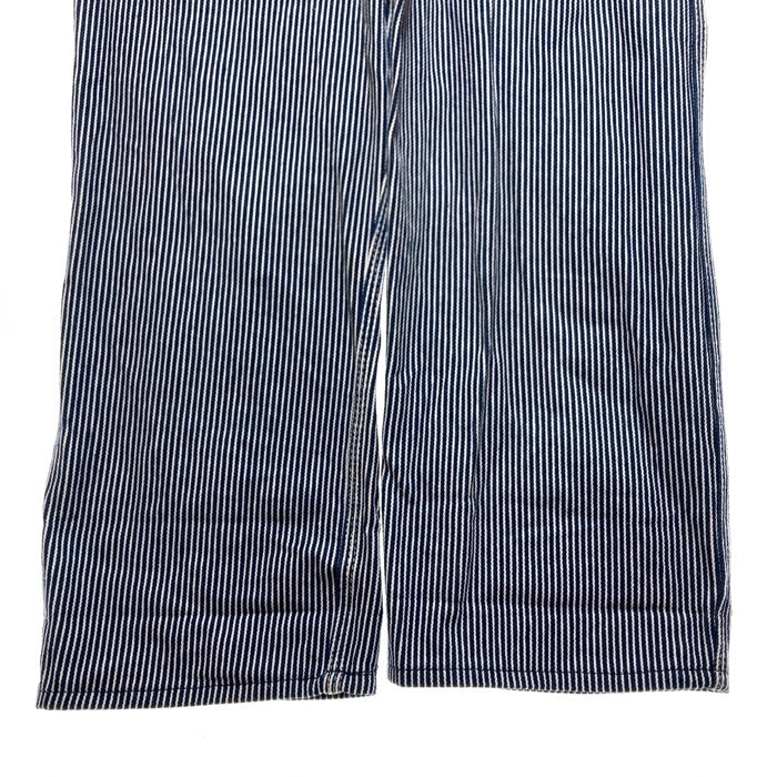 ROUND HOUSE ラウンドハウス LOT45 ヒッコリー オーバーオール インディゴ×ホワイト size32×34 瑞穂店