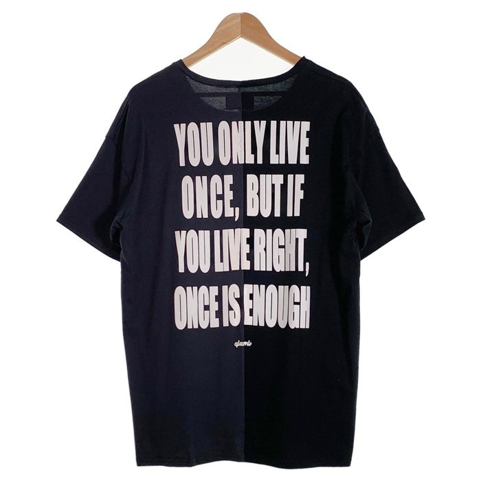 glamb グラム プリントTシャツ ブラック GB17SP/CS08 Size 3 福生店