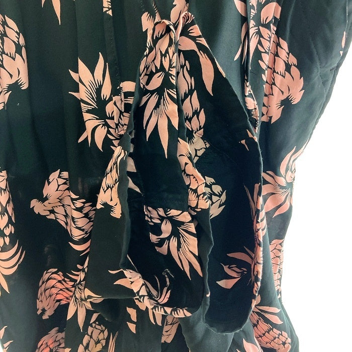 Needles ニードルズ EJ180 RAYON SATEEN PINEAPPLE EASY WESTERN PANT レーヨン パイナップル柄 イージー ウエスタンパンツ ブラック sizeM 瑞穂店