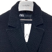 ZARA ザラ タグ付き バーズアイベスト 2325 173 800 ブラック sizeS 瑞穂店