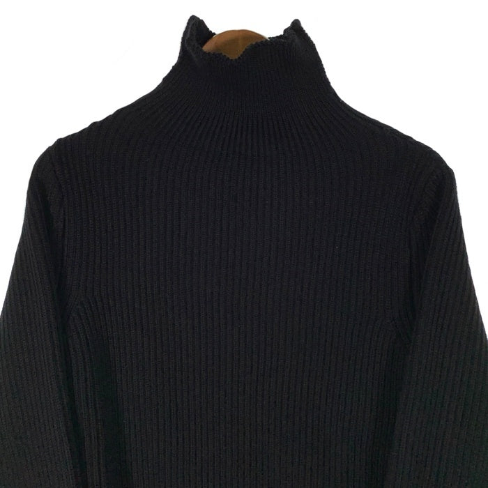 ANDERSEN ANDERSEN アンデルセンアンデルセン タートルネック ハイネック ウール リブニットセーター ブラック フィンガーホール Size XS 福生店