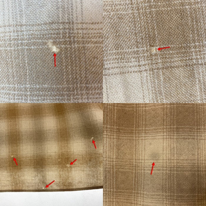 PENDLETON ペンドルトン 80's 白タグ ウール オンブレチェック ウエスタンシャツ ブラウン×ベージュ sizeL 瑞穂店