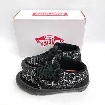 Supreme×VANS シュプリーム×バンズ VN0A3QPH2YW HALF CAB PRO ハーフキャブプロ スウェード切り替え ロゴ総柄 ブラック size25.5cm 瑞穂店