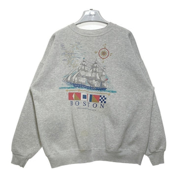 Hanes ヘインズ メキシコ製 USS CONSTITUTION スウェットトレーナー グレー sizeXL 瑞穂店