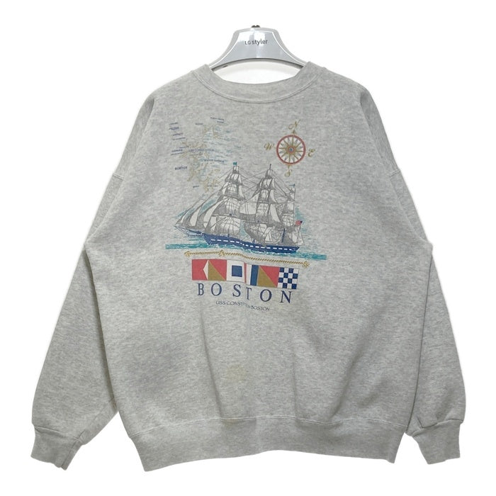 Hanes ヘインズ メキシコ製 USS CONSTITUTION スウェットトレーナー グレー sizeXL 瑞穂店