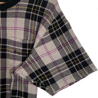 SUPREME シュプリーム 18SS Jacquard Tartan Plaid Tee ジャガード タータンチェック ポケットTシャツ コットンニット Size L 福生店