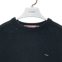 SUPREME シュプリーム 20AW Textured Small Box Sweater スモールボックスロゴニット ブラック sizeL 瑞穂店