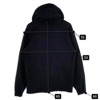 SUPREME シュプリーム 19AW NIKE ナイキ Leather Applique Hooded Sweatshirt レザーアップリケ プルオーバースウェットパーカー ブラック CK6225-010 Size M 福生店