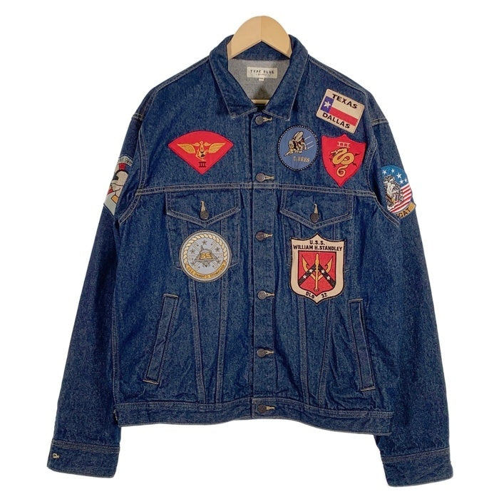 AVIREX アヴィレックス TOP GUN DENIM JACKET トップガン デニムジャケット インディゴ 6112113 Size 2XL 福生店