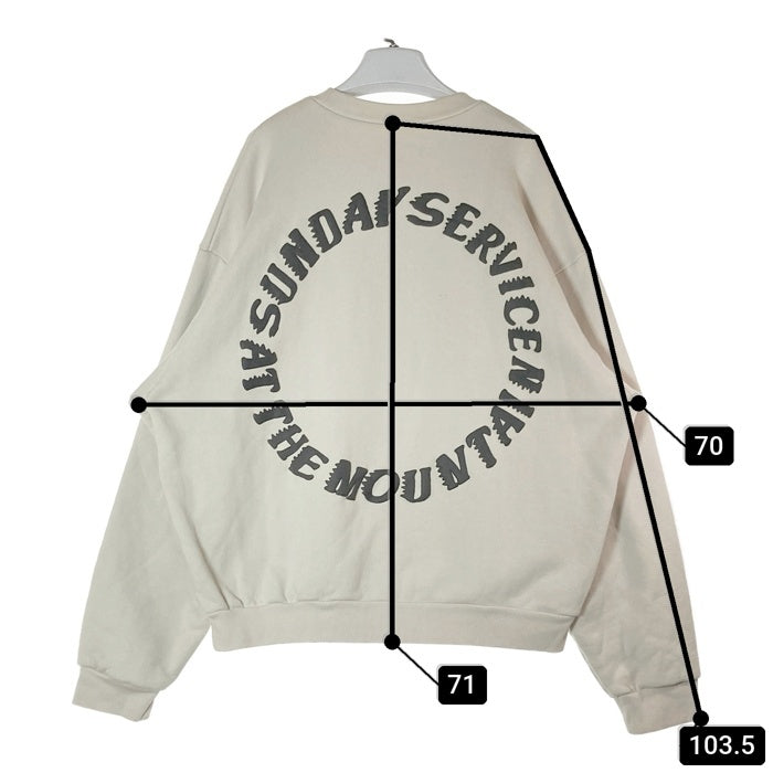 CPFM カクタスプラントフリーマーケット 19SS SUNDAY SURVICE HOLY SPIRIT クルーネックスウェットトレーナー アイボリー Size L 瑞穂店