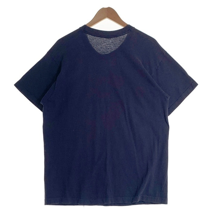 80's FRUIT OF THE LOOM フルーツオブザルーム 半袖 ポケット Tシャツ ネイビー USA製 Size XL 福生店