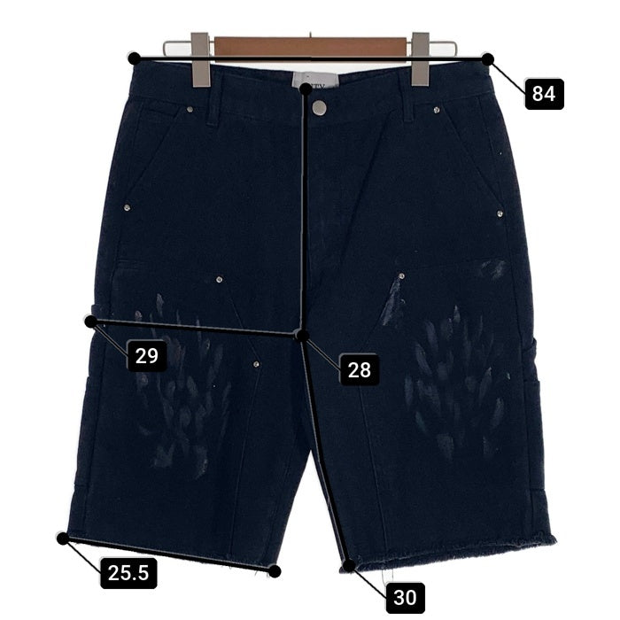 CITY OF THE LABEL ダック地 ダブルニー ペインターショーツ ショートパンツ ブラック Size 32 福生店
