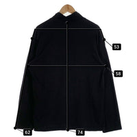 agnes.b homme. アニエスベーオム ハーフジップ ハイネックカットソー コットン ブラック フランス製 Size 2 福生店