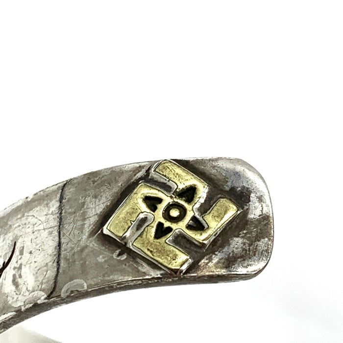 Dear Blossom ディアブロッサム 12mm K18 唐草 シルバーバングル SILVER 福生店