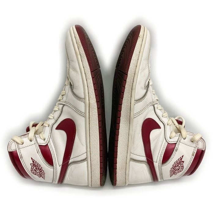 NIKE ナイキ BQ4422-161 Air Jordan 1 High '85 Metallic Burgundyスニーカー ホワイト size26cm 瑞穂店