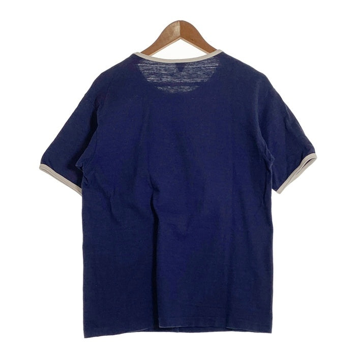WAREHOUSE ウェアハウス CLARKS VILLE 半袖 Tシャツ ネイビー 4059 Size L 福生店