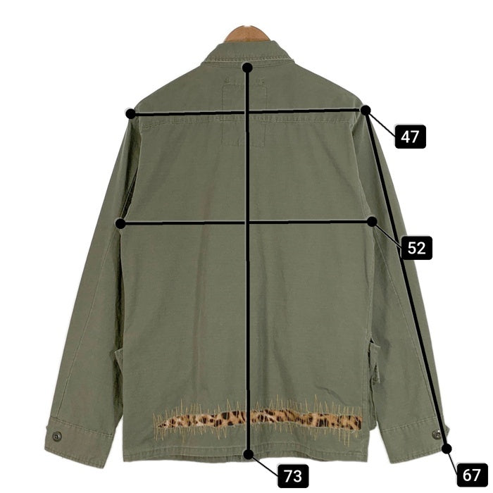 DENIM&SUPPLY RALPH LAUREN デニム&サプライ ラルフローレン ジャングルファティーグ ミリタリーフィールドジャケット リペア加工 リップストップ オリーブ Size S 福生店