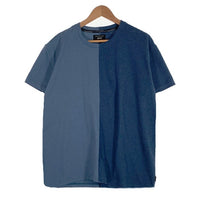glamb グラム Union CS ユニオンカットソー 半袖Tシャツ 切替 ブルー GB0418/CS18 Size 3 福生店