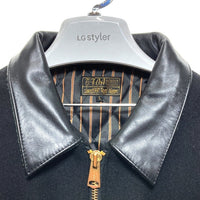 T.F.O.A クローズ 武装戦線 ウール レザー スポーツジャケット ブラック Size L 瑞穂店