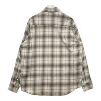 FTC エフティーシー チェック ネルシャツ ベージュ×ブラウン sizeXL 瑞穂店