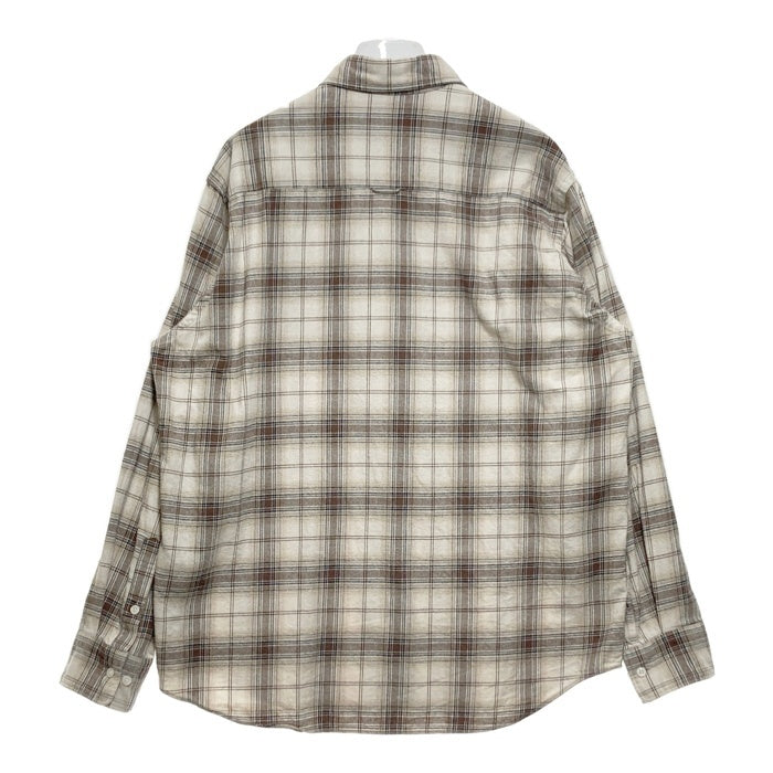 FTC エフティーシー チェック ネルシャツ ベージュ×ブラウン sizeXL 瑞穂店