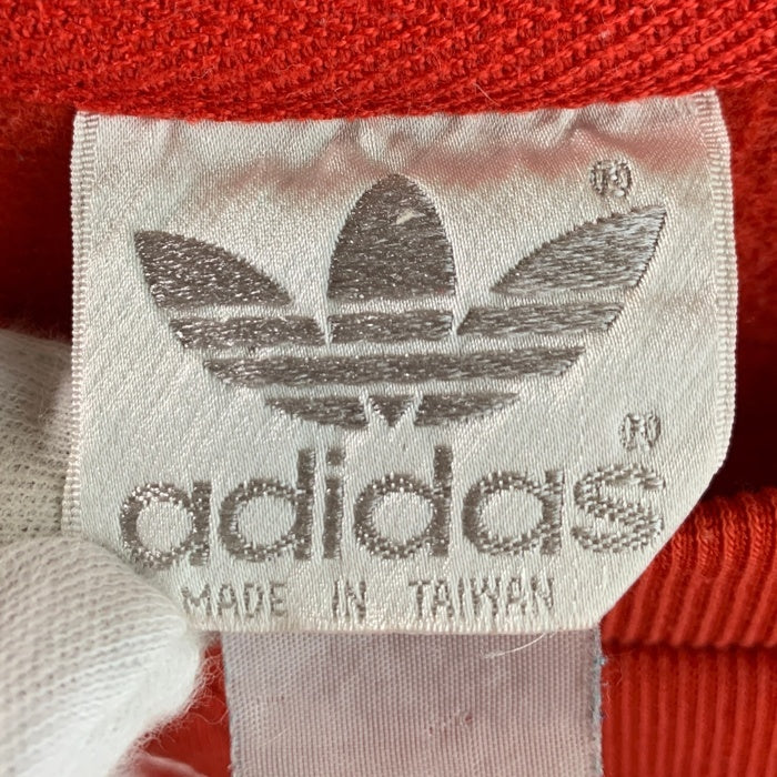 80's adidas アディダス 前V ラグランスリーブ クルーネック